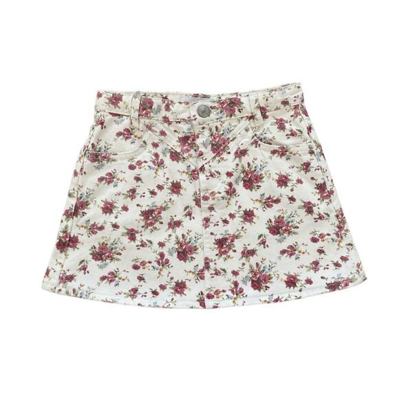 Zara Other - Zara Vintage Floral Denim Skirt 7